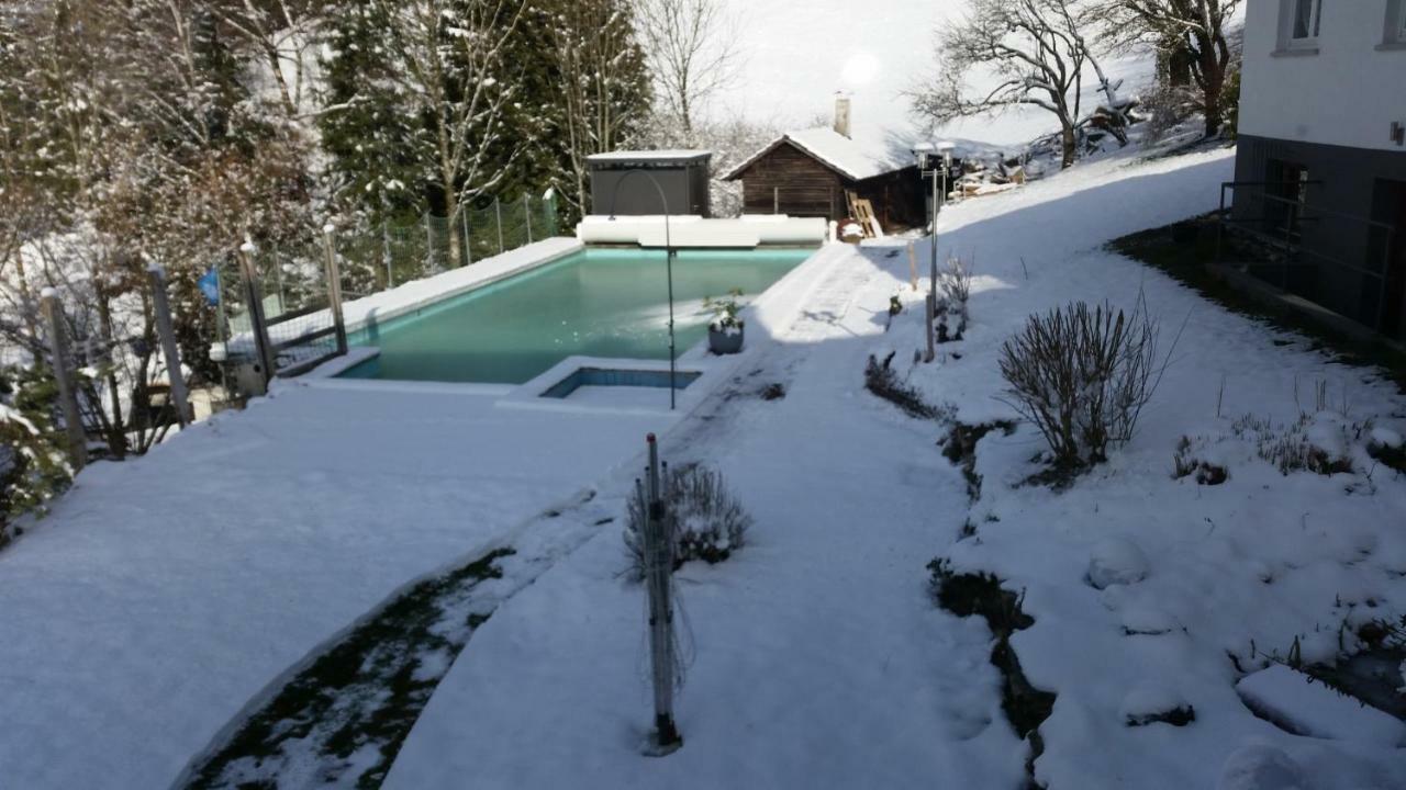 Traumhafte Ferienwohnung Mit Pool Steinen  ภายนอก รูปภาพ